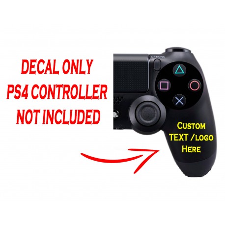 PS4 Controller Custom Text Gamer Tag Name Led Light Bar Decal Sticker
